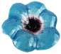 Preview: Zauberhafter Gartenstecker Glasblume hellblau -  ca. 100 cm - Gartendekoration